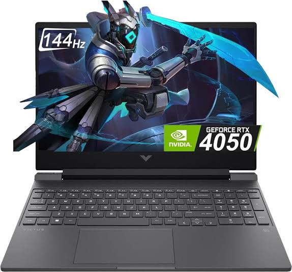 Gaming laptop with GeForce RTX 4050 graphics