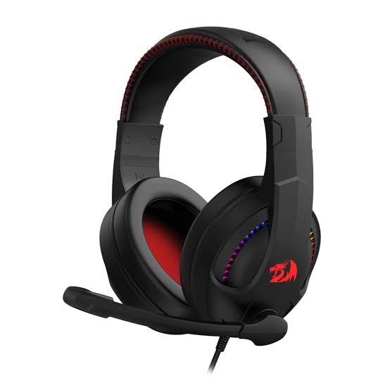 Red and black gaming headset