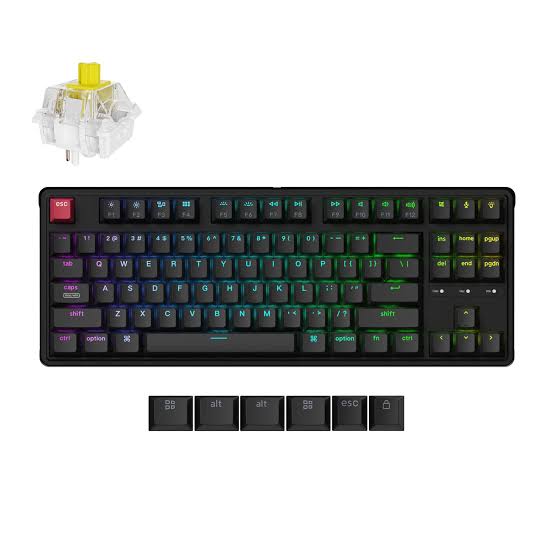 Compact RGB mechanical gaming keyboard