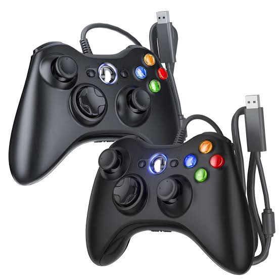 Pair of wired game controllers